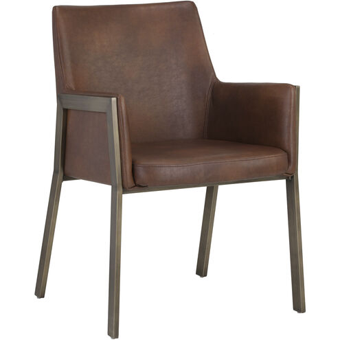 Bernadette Bravo Cognac Dining Armchair